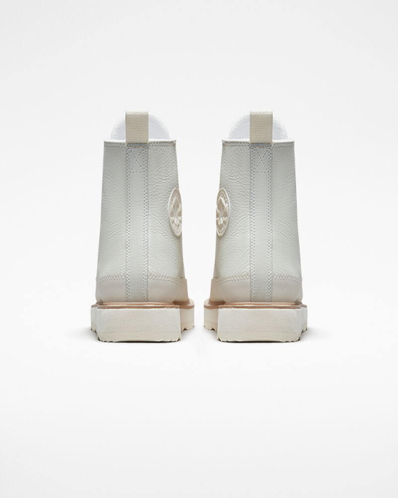 Dámské Vysoké Converse ​Chuck Taylor Crafted Boot Unisex Béžový Bílé Růžové | 2675-BXZHL
