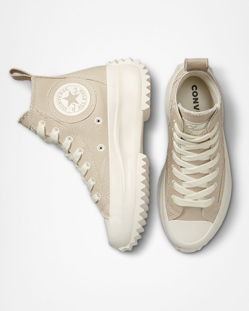 Dámské Vysoké Converse ​Run Star Hike Oversized Patch Šedé | 7513-GNCHP