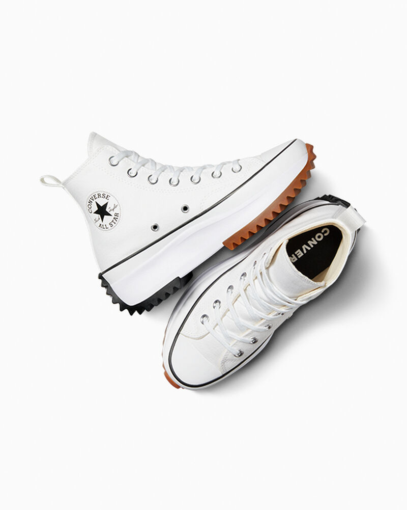 Dámské Vysoké Converse ​Run Star Hike Unisex Bílé Černé | 9027-MKNFT