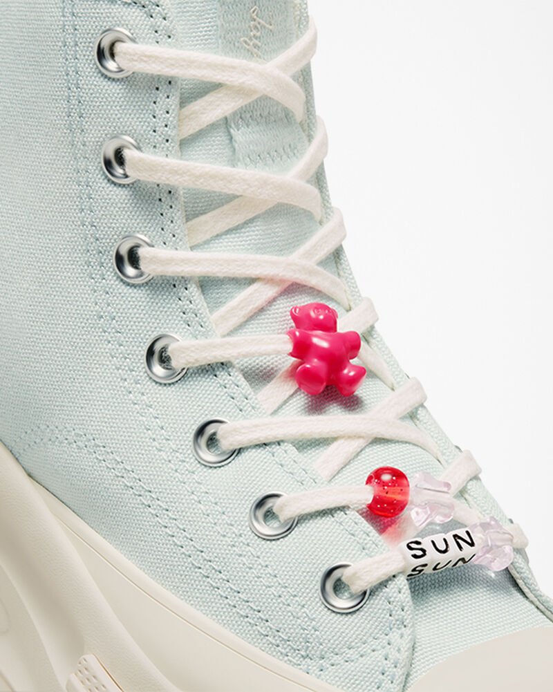 Dámské Vysoké Converse ​Run Star Legacy CX DIY Beads Světle Tyrkysové Bílé Světle Tyrkysové Bílé | 5732-LTRSO