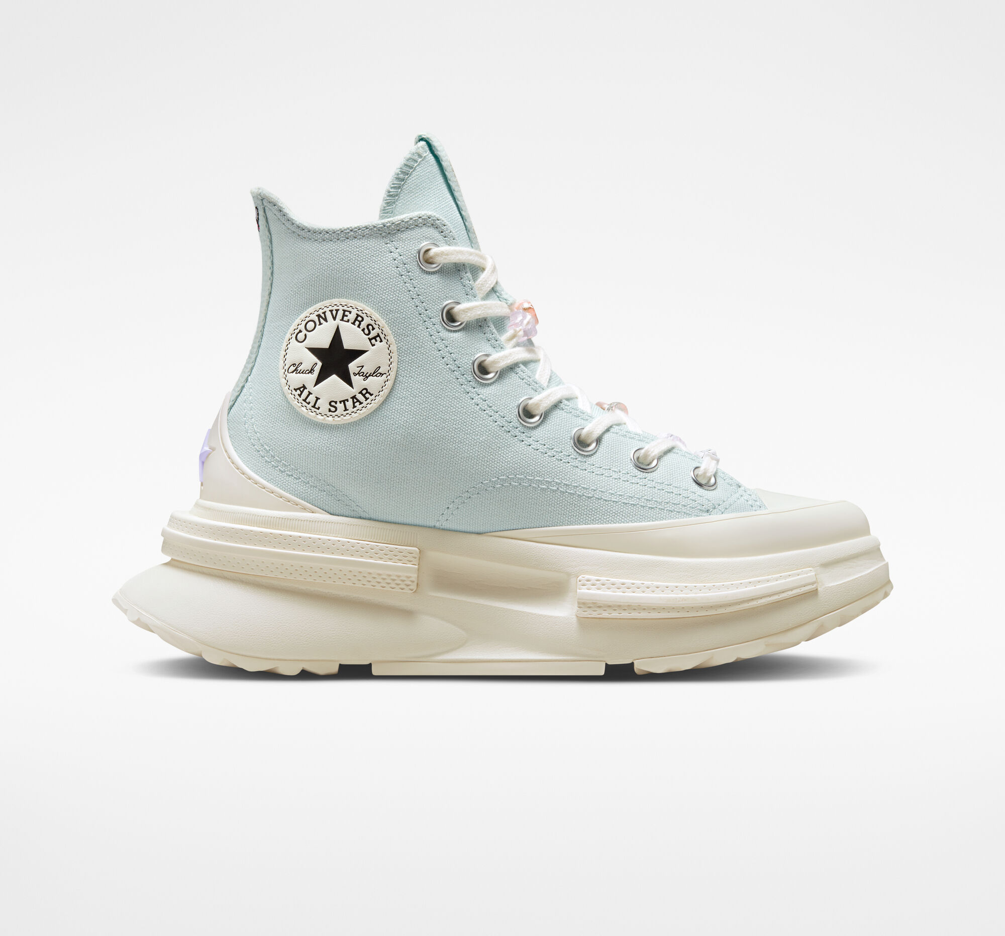 Dámské Vysoké Converse ​Run Star Legacy CX DIY Beads Světle Tyrkysové Bílé Světle Tyrkysové Bílé | 5732-LTRSO