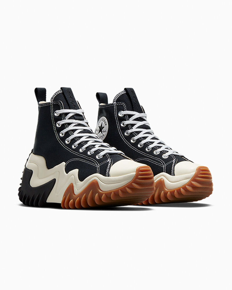 Dámské Vysoké Converse ​Run Star Motion CX Unisex Černé Bílé Oranžové | 2403-YVCNU