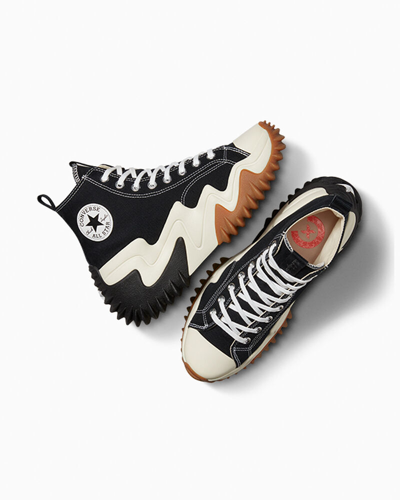 Dámské Vysoké Converse ​Run Star Motion CX Unisex Černé Bílé Oranžové | 2403-YVCNU