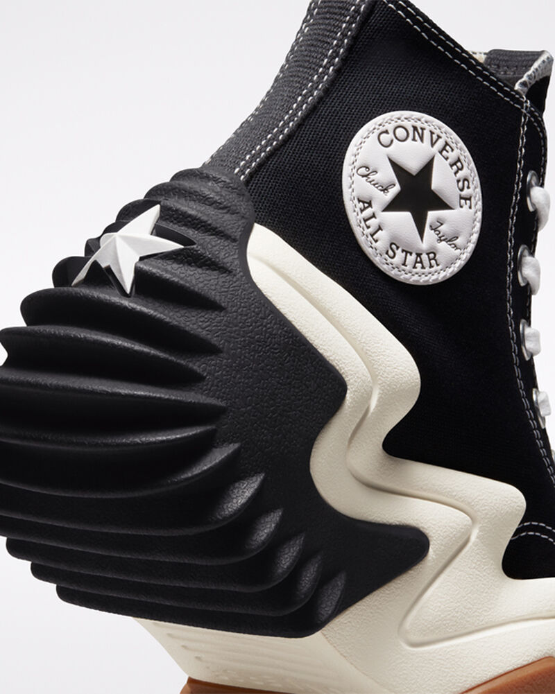 Dámské Vysoké Converse ​Run Star Motion CX Unisex Černé Bílé Oranžové | 2403-YVCNU