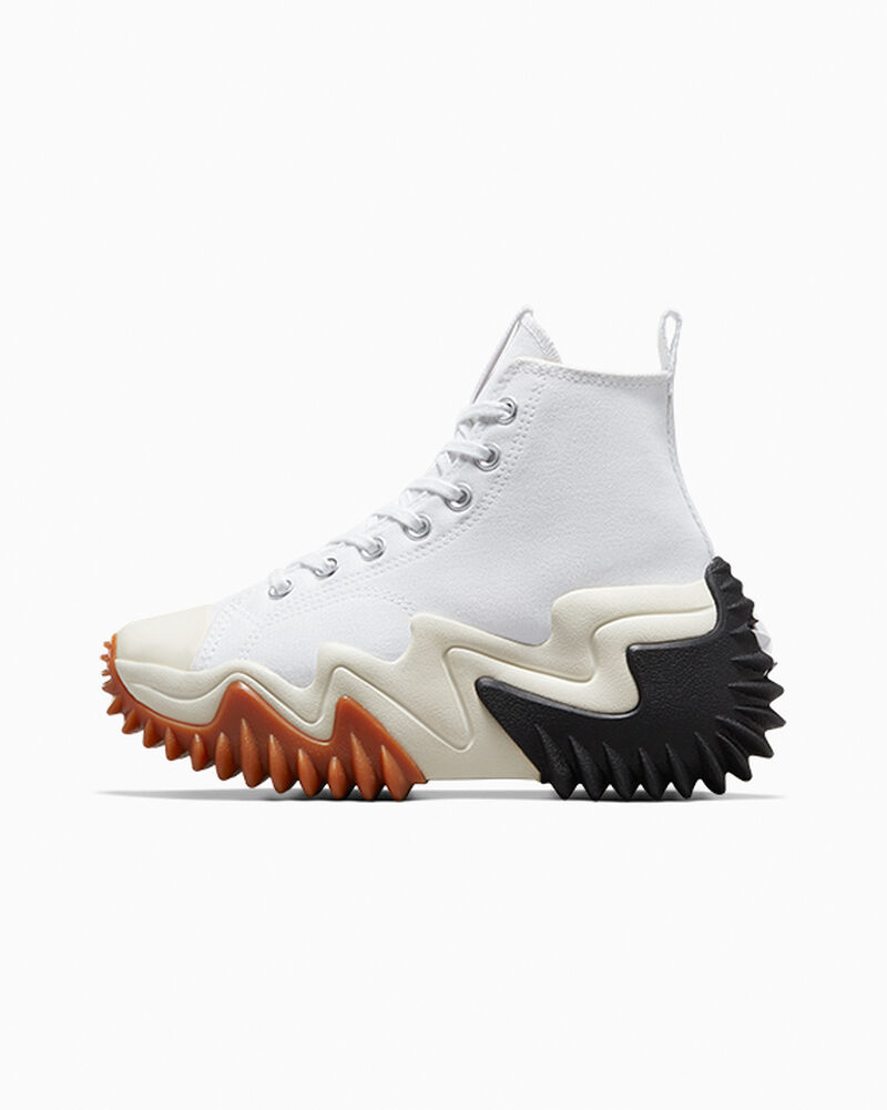 Dámské Vysoké Converse ​Run Star Motion CX Unisex Bílé Černé Oranžové | 4371-JUMEK