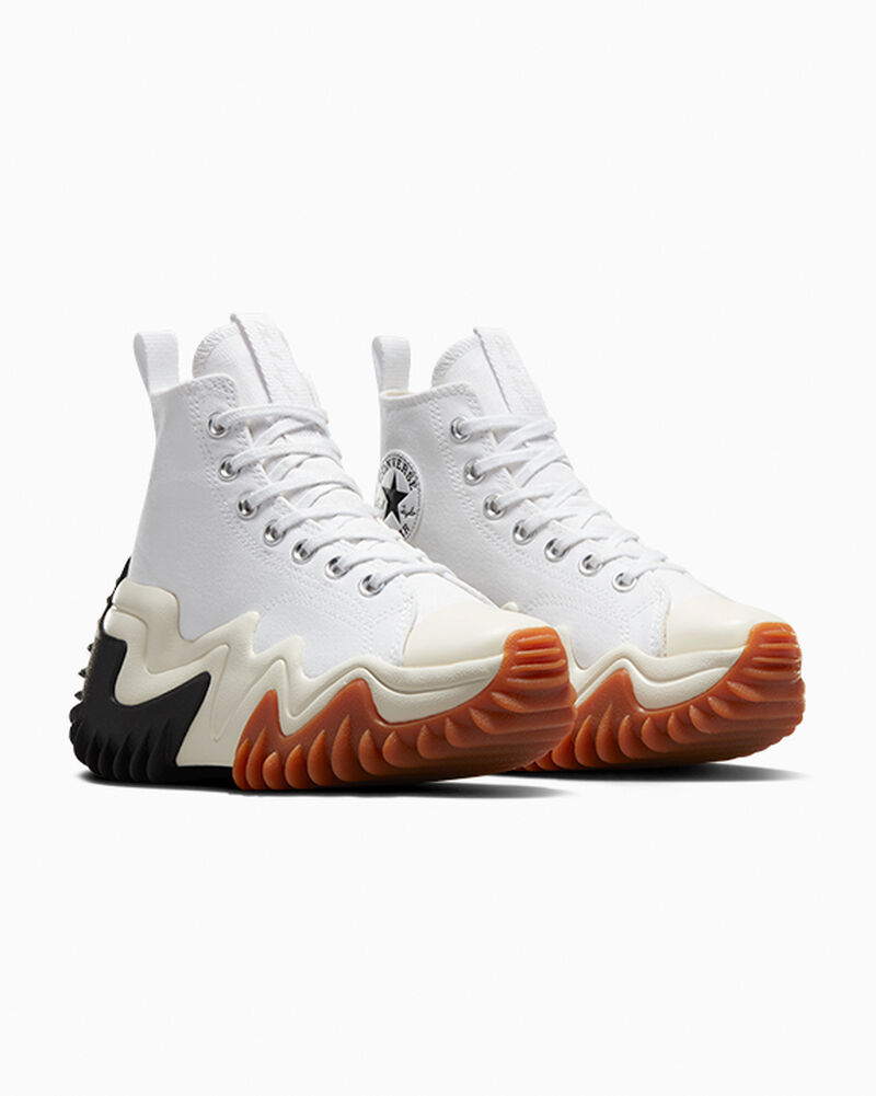 Dámské Vysoké Converse ​Run Star Motion CX Unisex Bílé Černé Oranžové | 5710-QOIFV