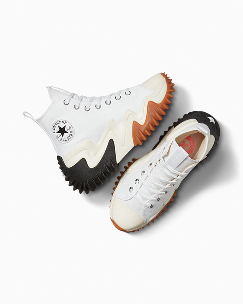 Dámské Vysoké Converse ​Run Star Motion CX Unisex Bílé Černé Oranžové | 5710-QOIFV