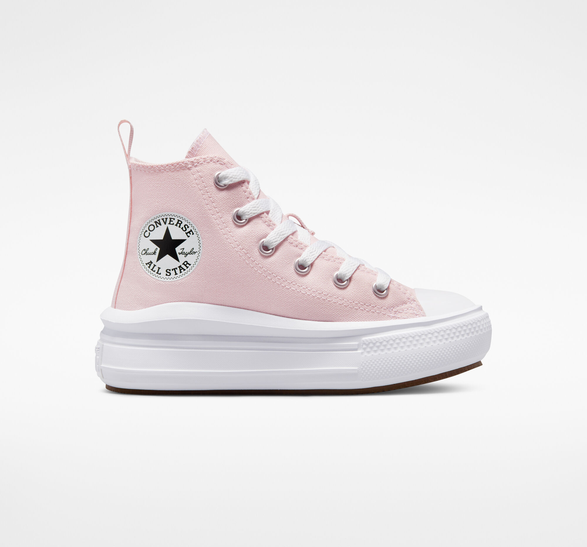 Dětské Boty Na Platformy Converse Chuck Taylor All Star Move Růžové Bílé Černé | 4038-AXMJO