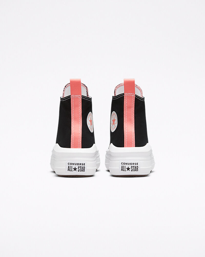 Dětské Boty Na Platformy Converse ​Chuck Taylor All Star Move Big Kids Černé Růžové Světle Blankyt Bílé | 1783-YDWMZ