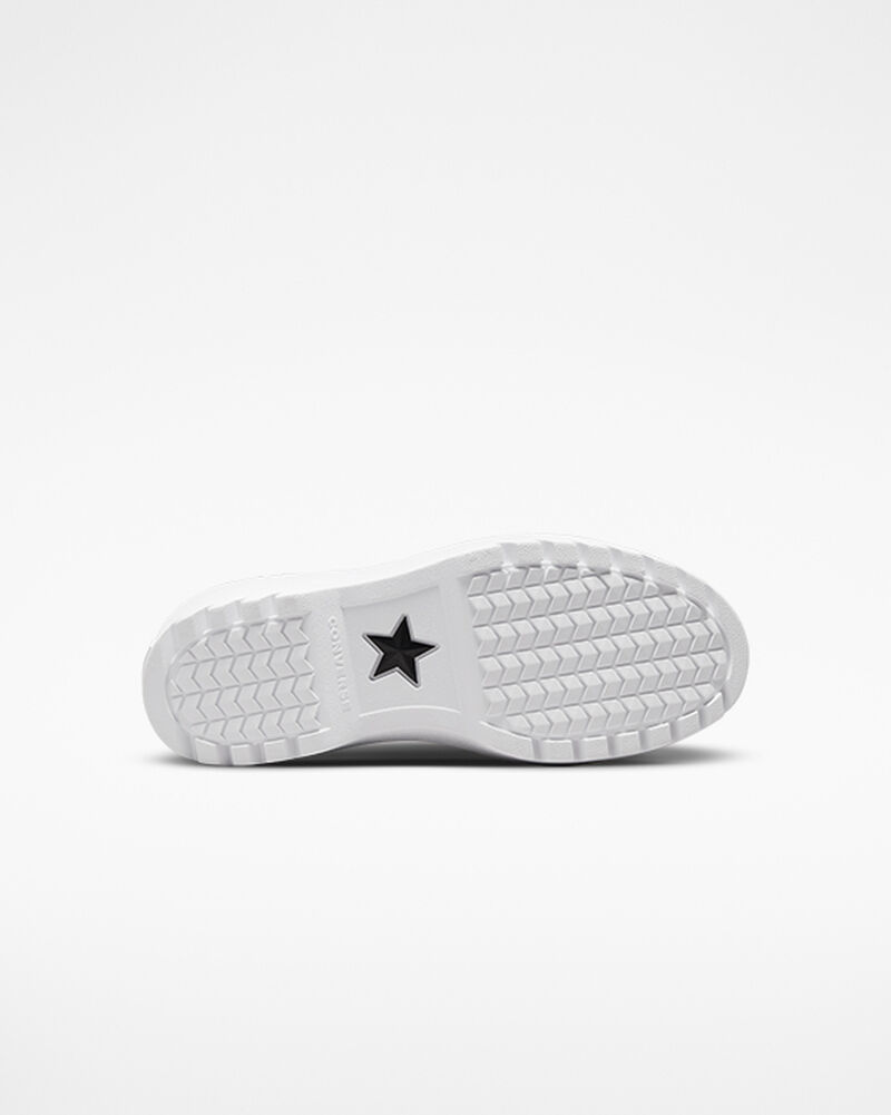 Dětské Boty Na Platformy Converse ​Chuck Taylor All Star Lugged Lift Platene Big Kids Černé Černé Bílé | 4638-MXCAU