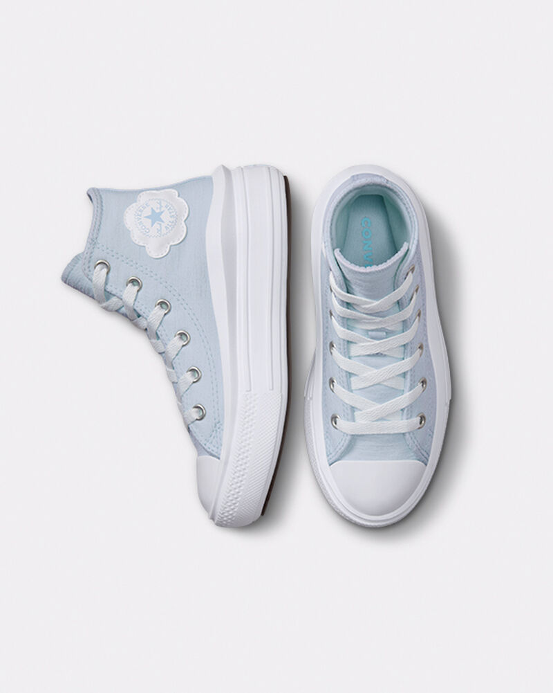 Dětské Boty Na Platformy Converse ​Chuck Taylor All Star Move Cloud Patch Little Kids Blankyt Blankyt | 6152-UFLCS
