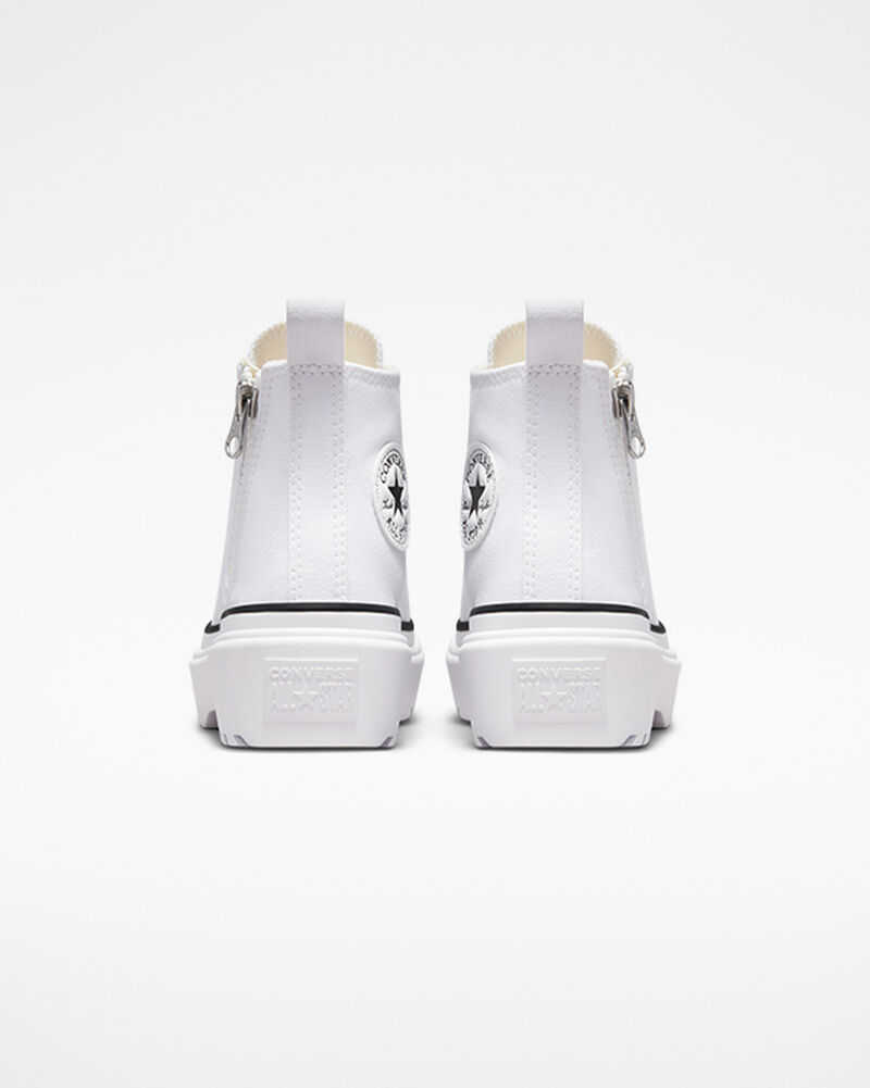 Dětské Boty Na Platformy Converse ​Chuck Taylor All Star Lugged Lift Platene Little Kids Bílé Bílé Černé | 7065-LWZMQ