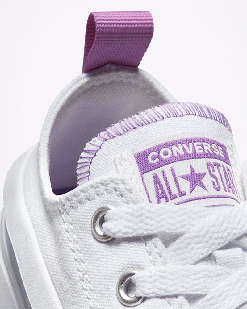 Dětské Boty Na Platformy Converse ​Chuck Taylor All Star Move Little Kids Bílé Fialové Bílé | 7143-WADVR