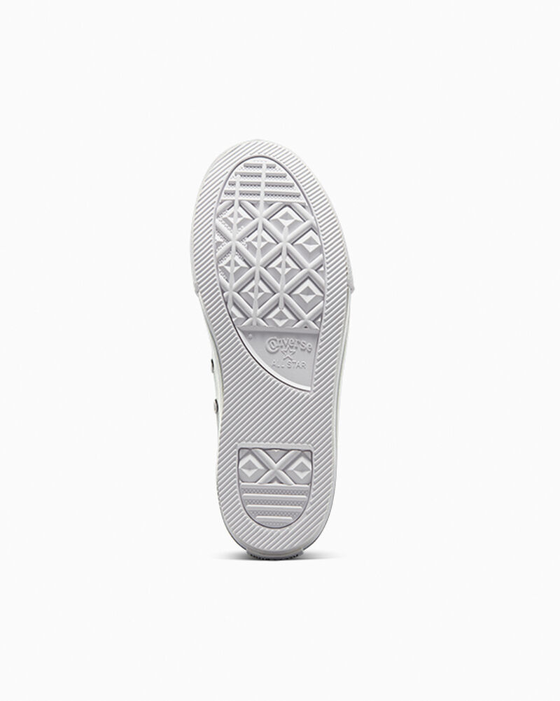 Dětské Boty Na Platformy Converse ​Chuck Taylor All Star Lift Læder Little Kids Černé Béžový Bílé Bílé | 7189-DUYJW