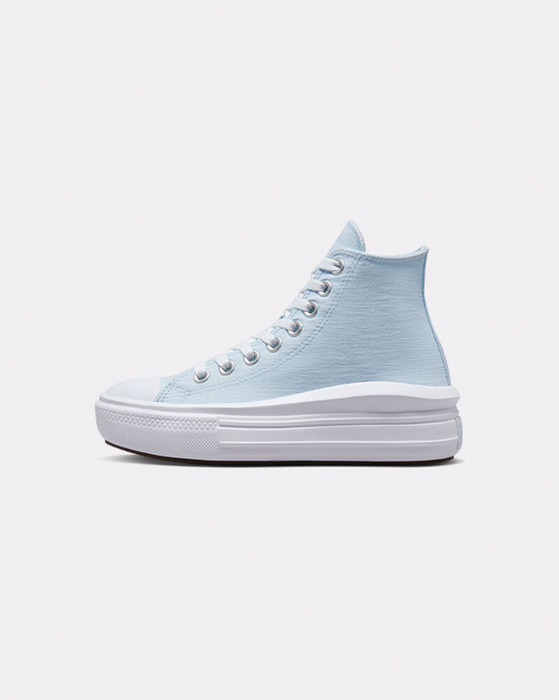 Dětské Boty Na Platformy Converse ​Chuck Taylor All Star Move Cloud Patch Big Kids Blankyt Blankyt | 7862-BOWPT