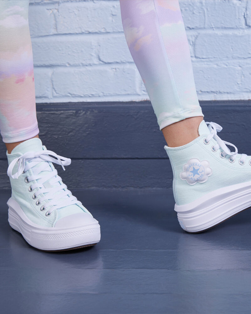 Dětské Boty Na Platformy Converse ​Chuck Taylor All Star Move Cloud Patch Big Kids Blankyt Blankyt | 7862-BOWPT