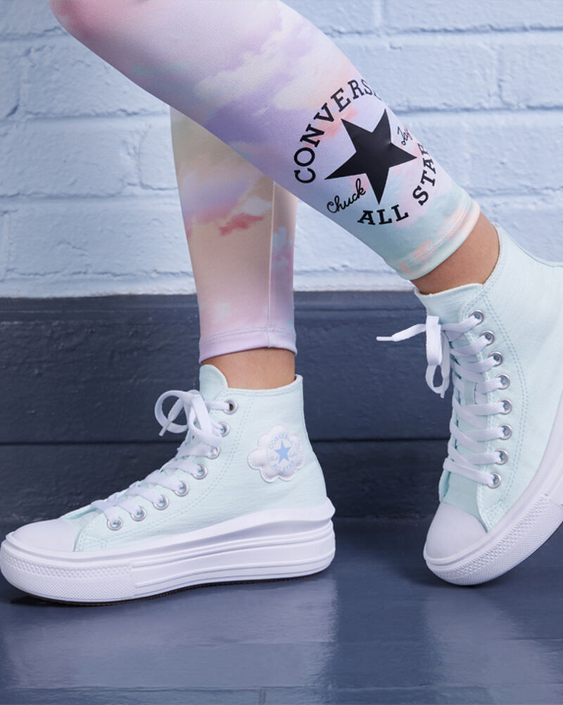 Dětské Boty Na Platformy Converse ​Chuck Taylor All Star Move Cloud Patch Big Kids Blankyt Blankyt | 7862-BOWPT