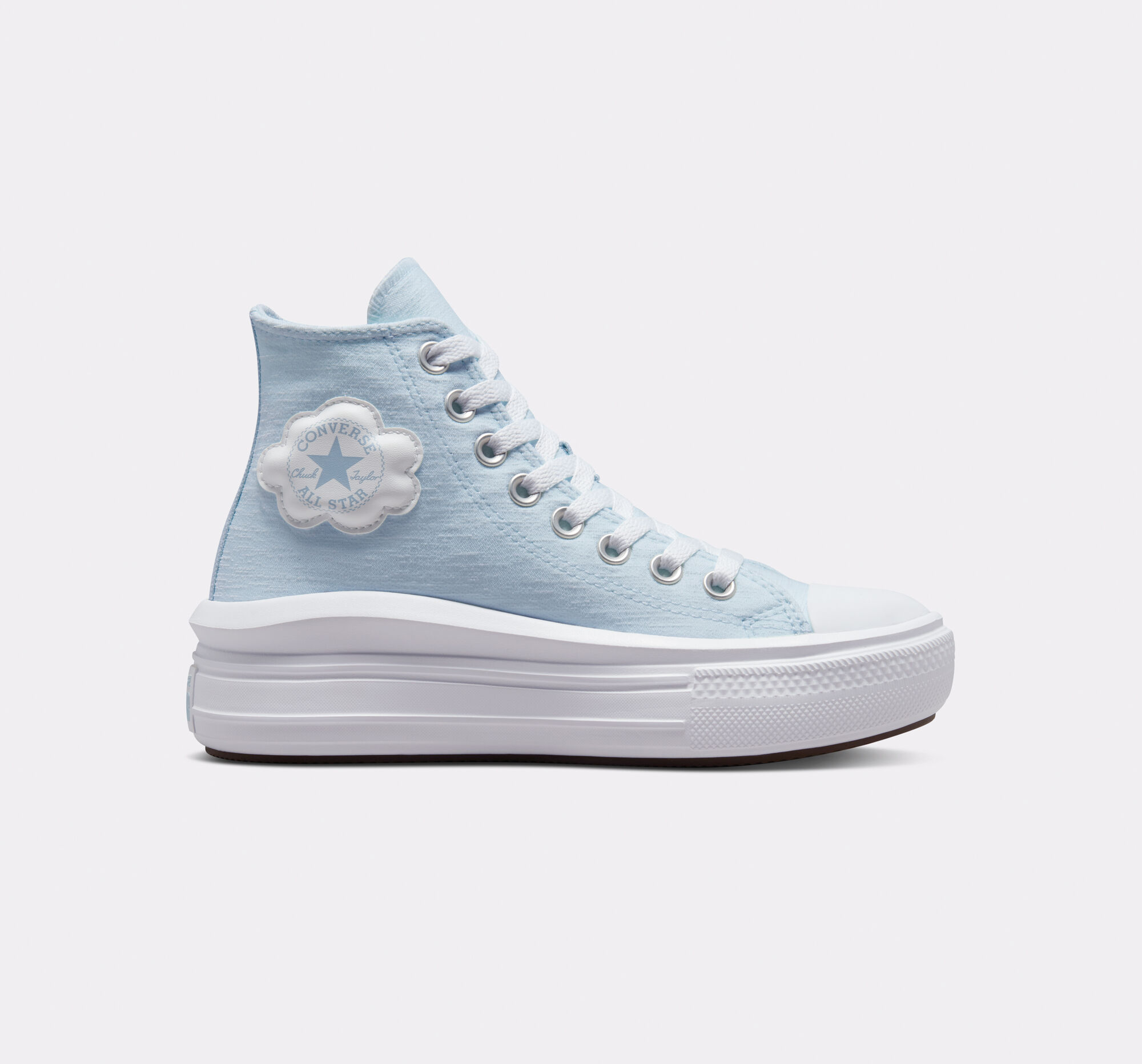 Dětské Boty Na Platformy Converse ​Chuck Taylor All Star Move Cloud Patch Big Kids Blankyt Blankyt | 7862-BOWPT