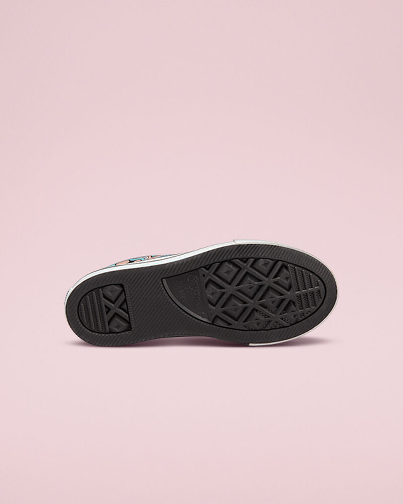 Dětské Boty Na Platformy Converse ​Chuck Taylor All Star Lift Color Swirl Little Kids Světle Tyrkysové Koralove | 9026-VOTHI