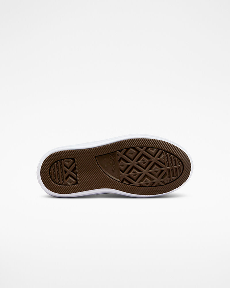 Dětské Boty Na Platformy Converse ​Chuck Taylor All Star Move Rainbow Cloud Little Kids Bílé Blankyt Růžové | 9403-MNRZE