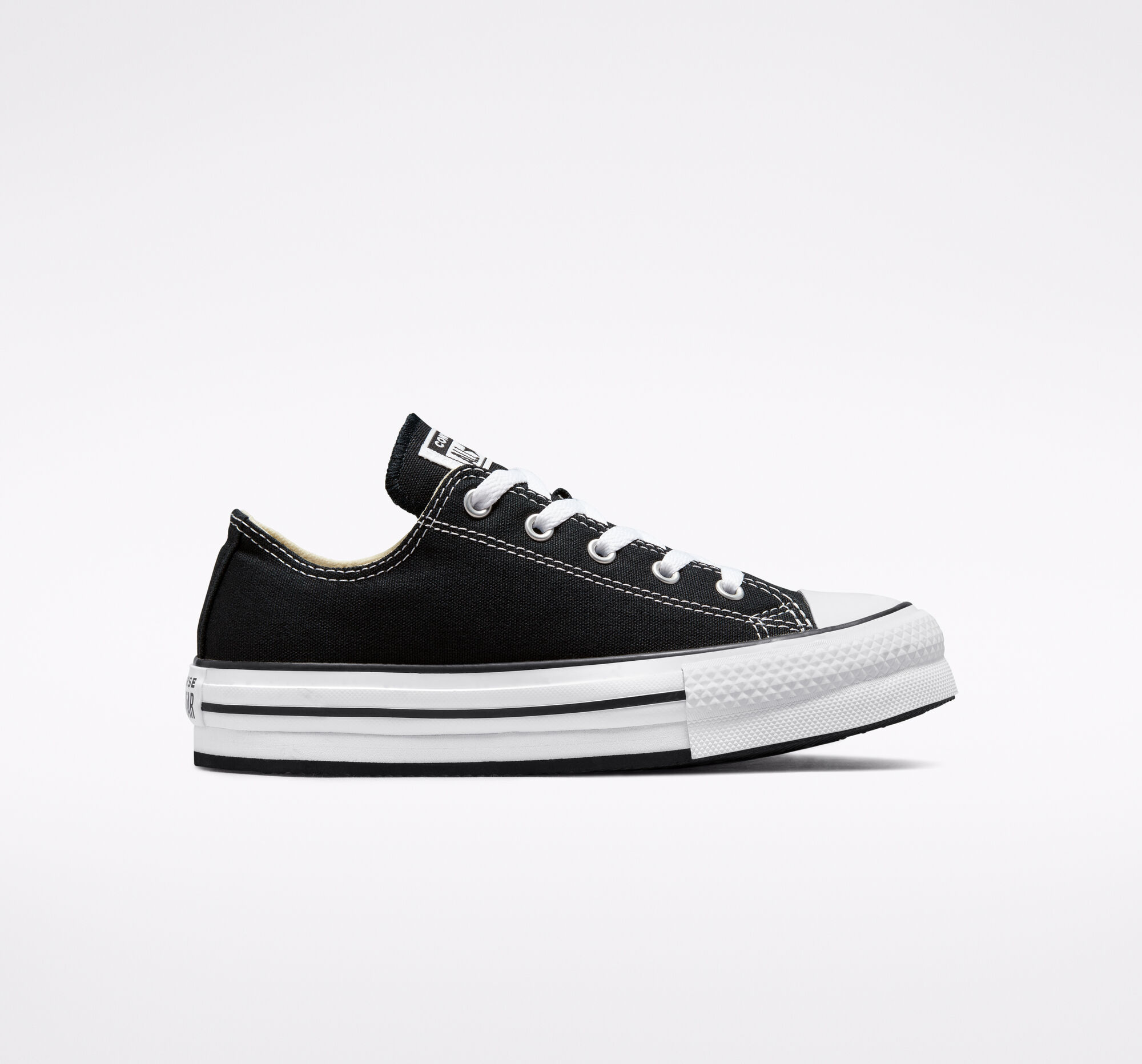 Dětské Nízké Converse ​Chuck Taylor All Star Lift Big Kids Černé Bílé Černé | 0126-LUSCT
