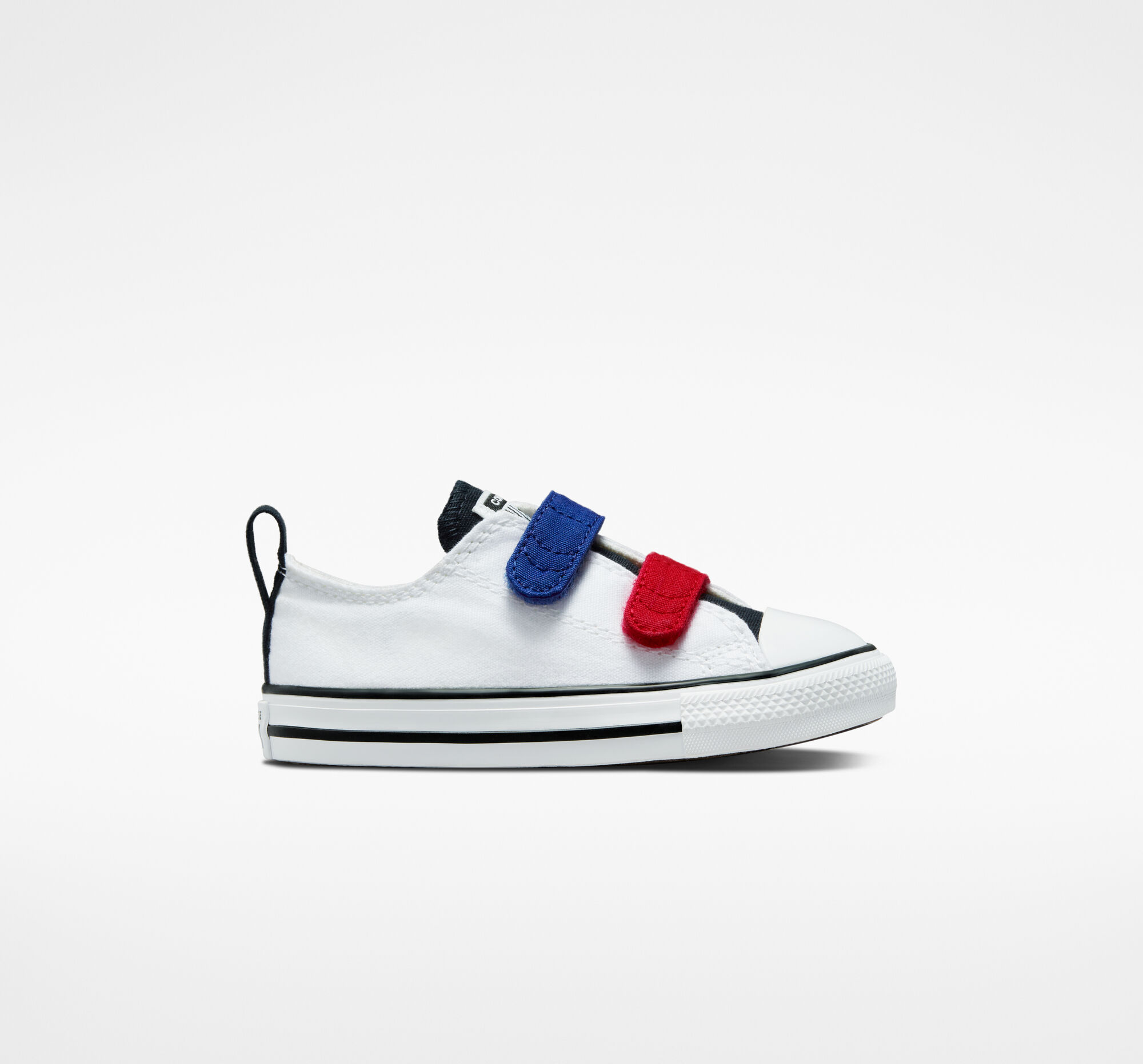 Dětské Nízké Converse ​Chuck Taylor All Star Easy-On Twill Toddler Bílé Černé Bílé | 0472-ZHEKX