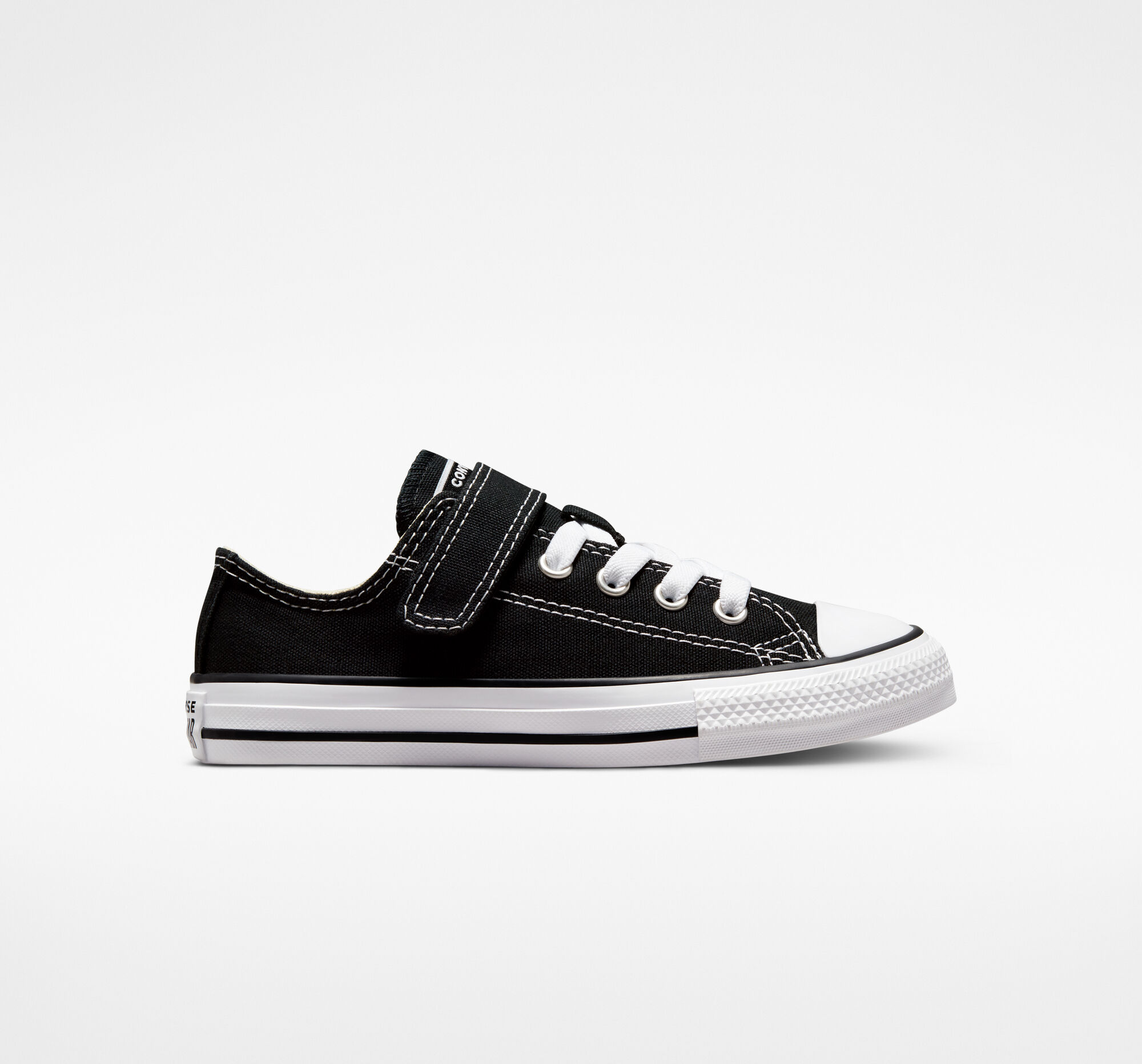 Dětské Nízké Converse ​Chuck Taylor All Star Easy-On Little Kids Černé Béžový Bílé | 4106-AYPXQ