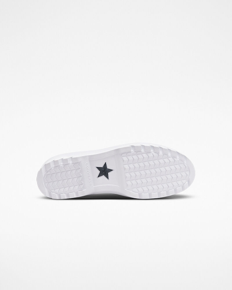 Dětské Vysoké Converse ​Chuck Taylor All Star Lugged Lift Retro Denim Big Kids Blankyt Bílé | 1546-GSOFH