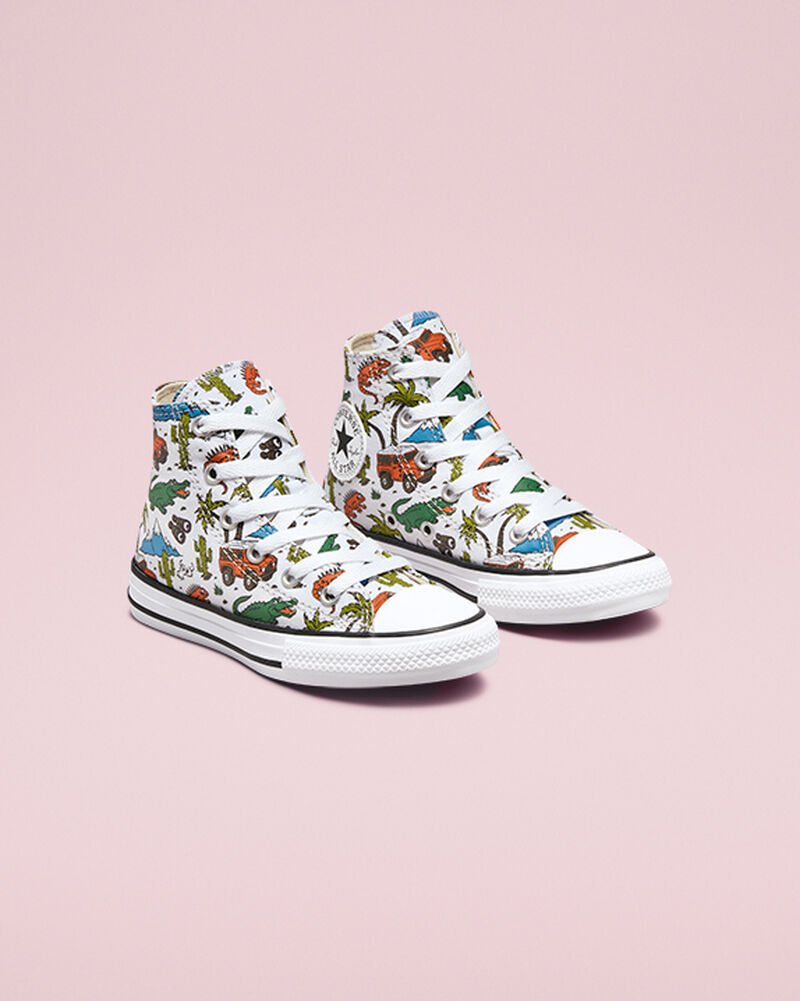 Dětské Vysoké Converse ​Chuck Taylor All Star Desert Explorer Little Kids Bílé Zelene | 1675-ATRLX