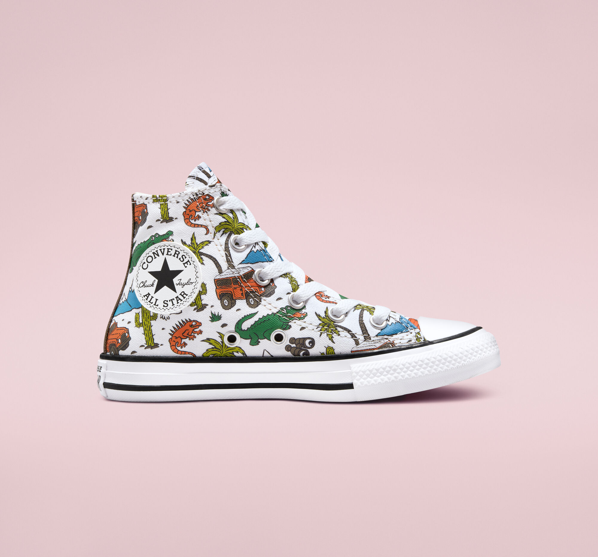 Dětské Vysoké Converse ​Chuck Taylor All Star Desert Explorer Little Kids Bílé Zelene | 1675-ATRLX