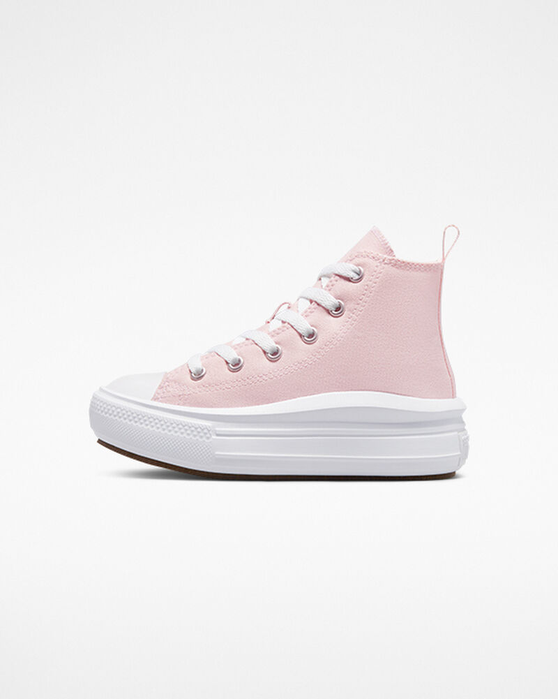 Dětské Vysoké Converse ​Chuck Taylor All Star Move Little Kids Růžové Bílé Černé | 2354-VUECA