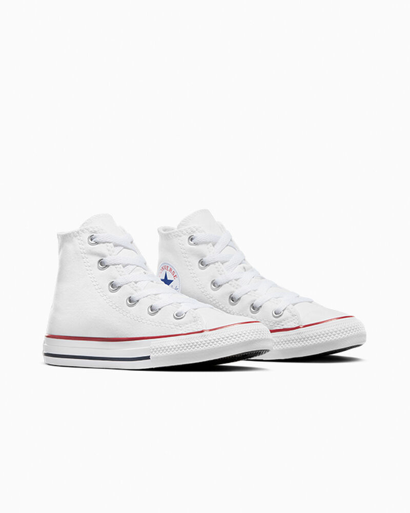 Dětské Vysoké Converse ​Chuck Taylor All Star Classic Little Kids Bílé | 2705-EMUKJ