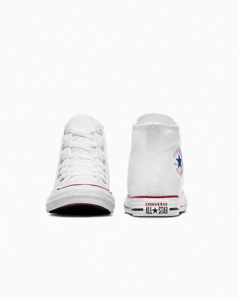 Dětské Vysoké Converse ​Chuck Taylor All Star Classic Little Kids Bílé | 2705-EMUKJ