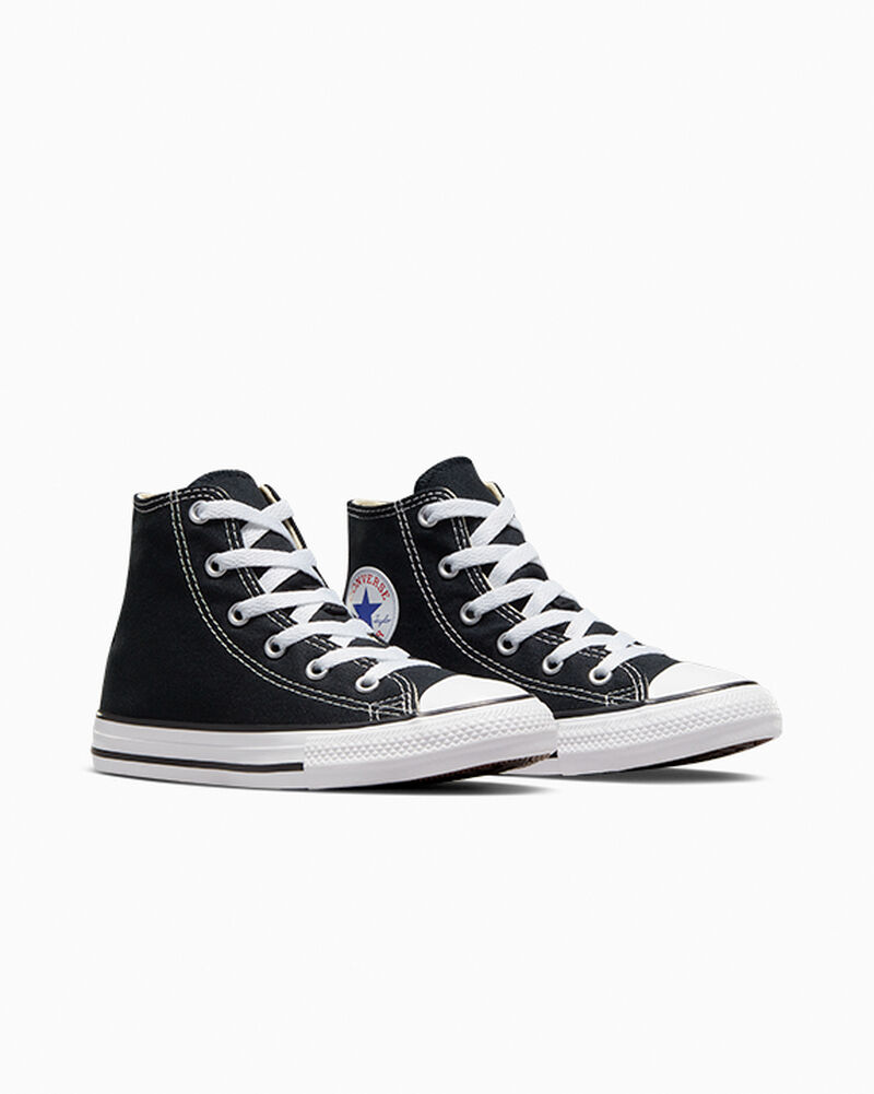 Dětské Vysoké Converse ​Chuck Taylor All Star Classic Little Kids Černé | 4312-WFDNL
