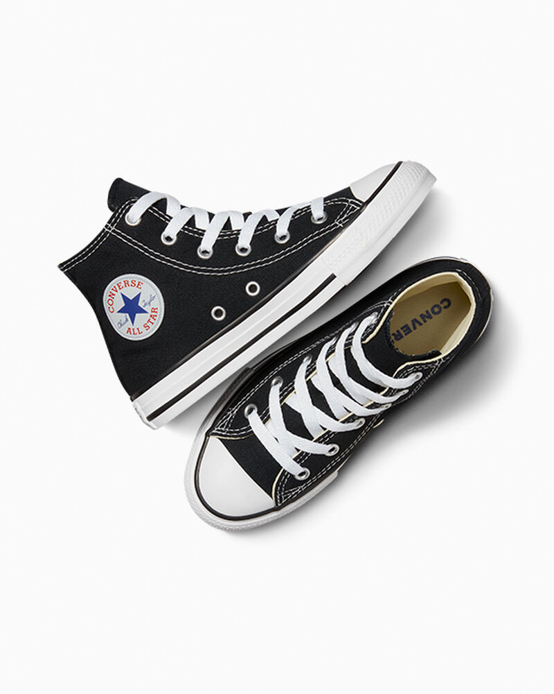 Dětské Vysoké Converse ​Chuck Taylor All Star Classic Little Kids Černé | 4312-WFDNL