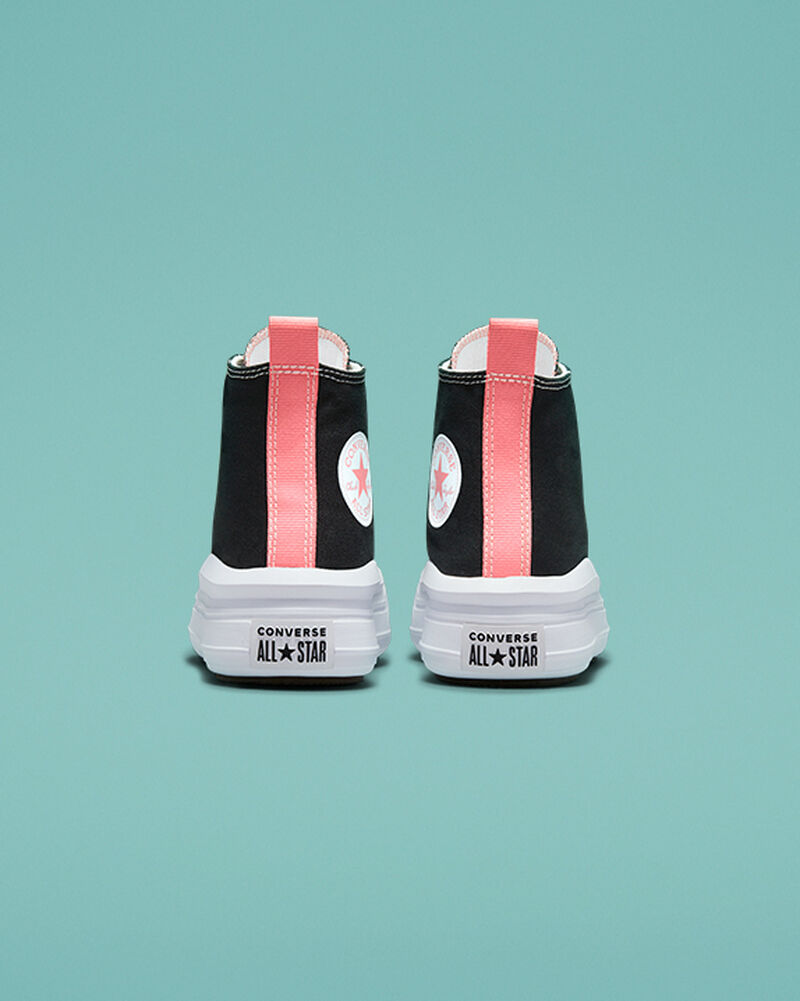 Dětské Vysoké Converse ​Chuck Taylor All Star Move Little Kids Černé Růžové Světle Blankyt Bílé | 5768-QBPAV