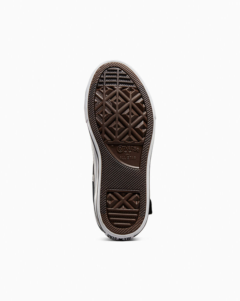 Dětské Vysoké Converse ​Chuck Taylor All Star Easy-On Little Kids Černé Béžový Bílé | 5948-ZYTMC