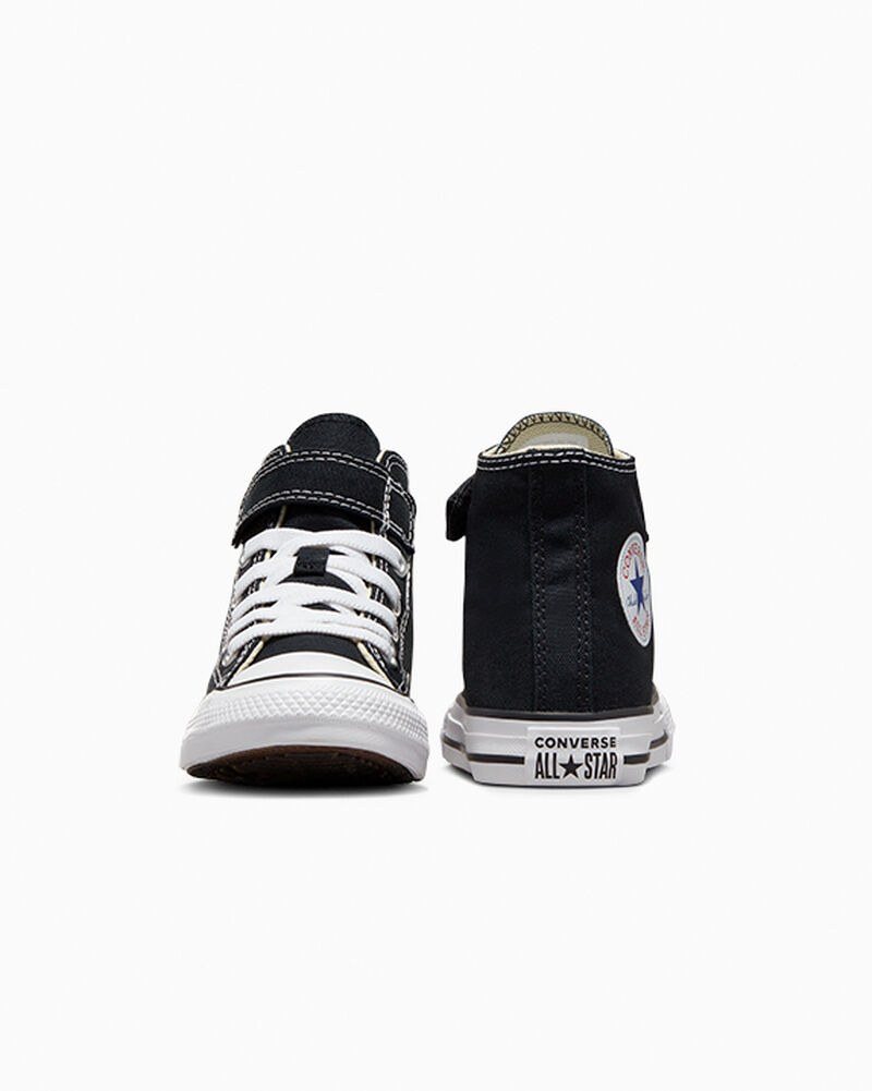 Dětské Vysoké Converse ​Chuck Taylor All Star Easy-On Little Kids Černé Béžový Bílé | 5948-ZYTMC