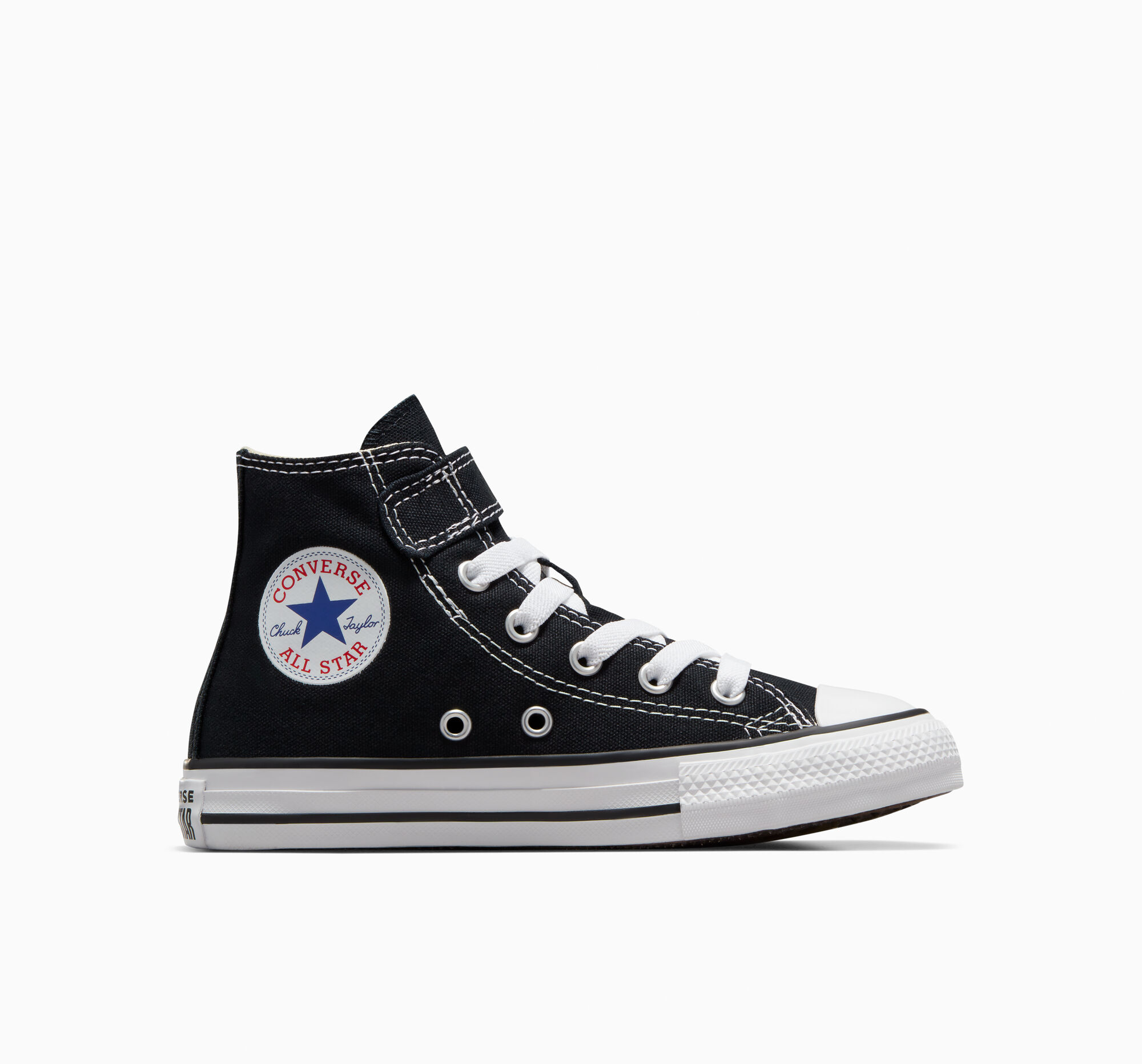 Dětské Vysoké Converse ​Chuck Taylor All Star Easy-On Little Kids Černé Béžový Bílé | 5948-ZYTMC