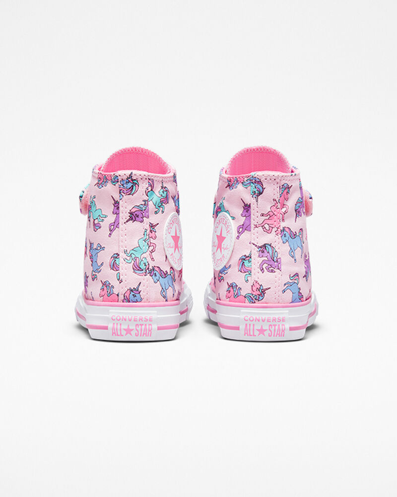 Dětské Vysoké Converse ​Chuck Taylor All Star Easy-On Unicorns Little Kids Růžové Růžové Blankyt | 6925-QVKIH