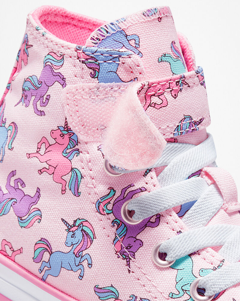 Dětské Vysoké Converse ​Chuck Taylor All Star Easy-On Unicorns Little Kids Růžové Růžové Blankyt | 6925-QVKIH