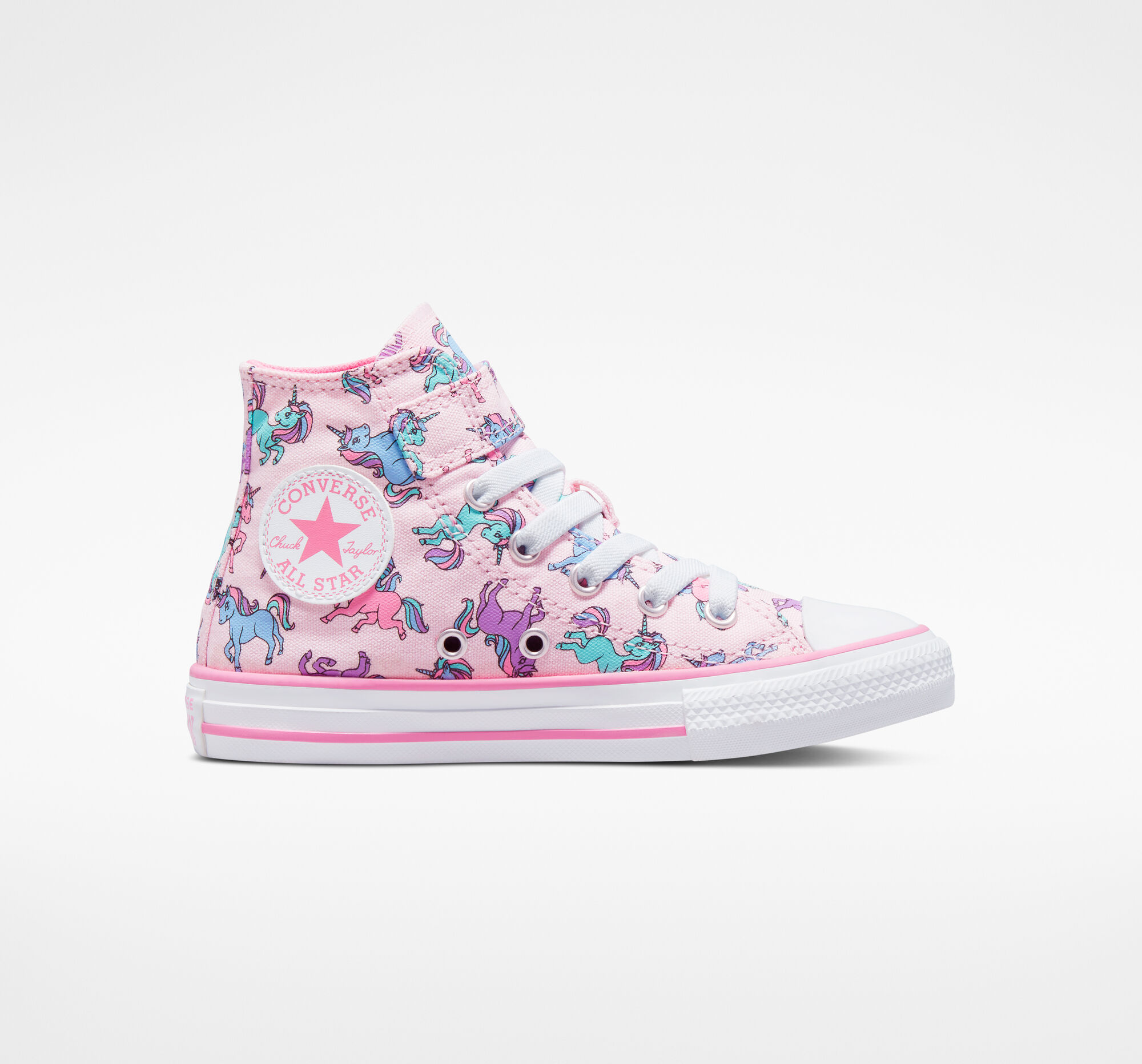 Dětské Vysoké Converse ​Chuck Taylor All Star Easy-On Unicorns Little Kids Růžové Růžové Blankyt | 6925-QVKIH