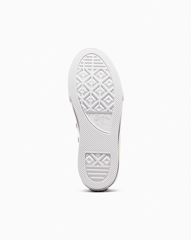Dětské Vysoké Converse ​Chuck Taylor All Star Lift Læder Little Kids Bílé Béžový Bílé Černé | 7362-UJMNR