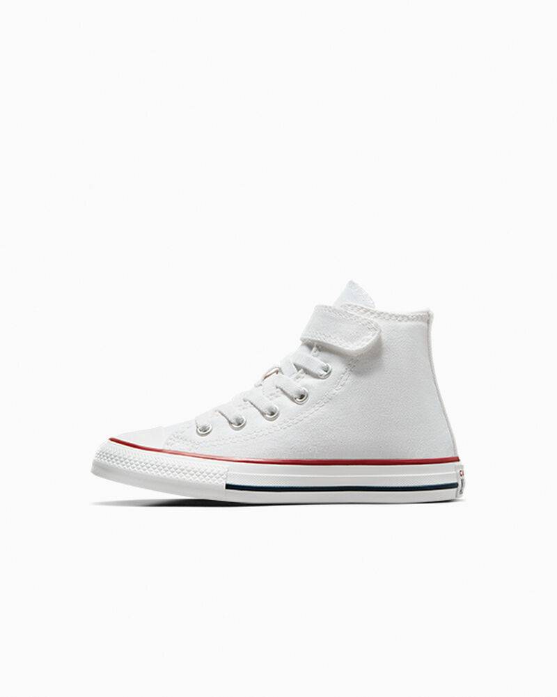 Dětské Vysoké Converse ​Chuck Taylor All Star Easy-On Little Kids Bílé Bílé Béžový | 8269-EUHAM