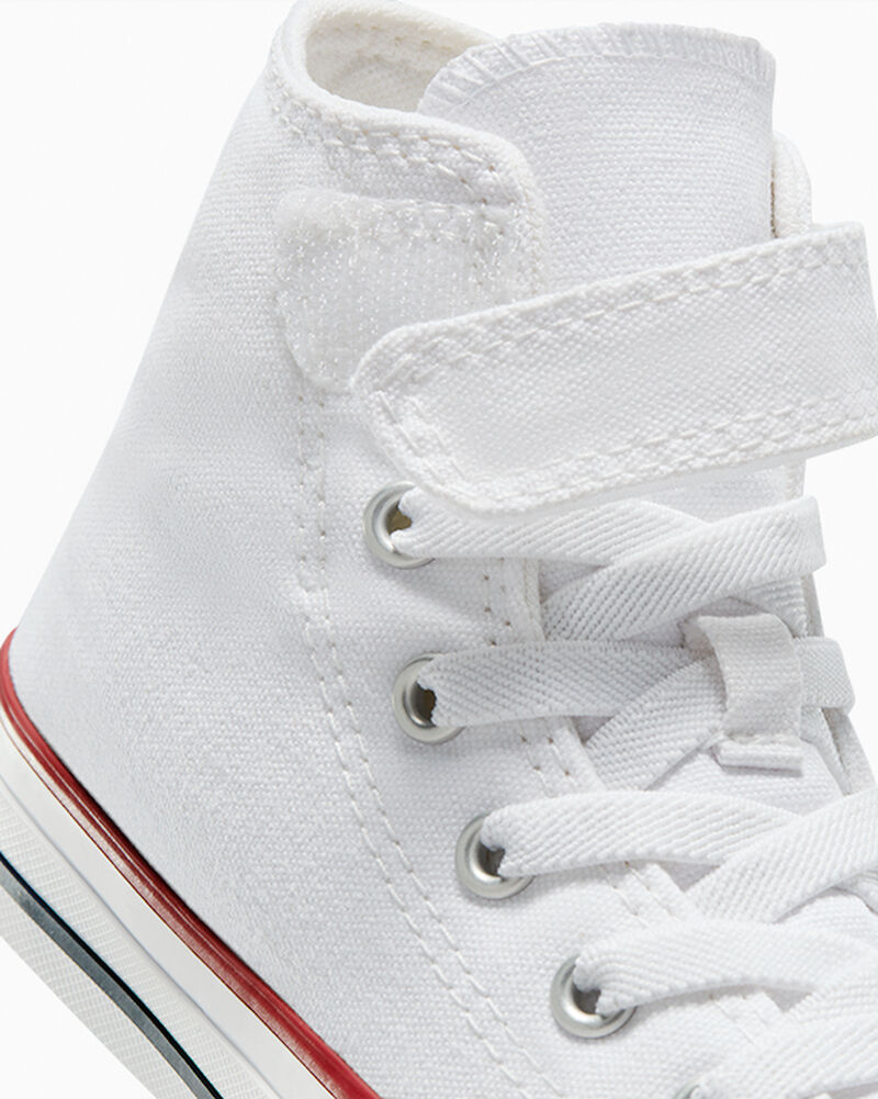 Dětské Vysoké Converse ​Chuck Taylor All Star Easy-On Little Kids Bílé Bílé Béžový | 8269-EUHAM