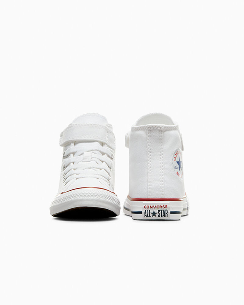 Dětské Vysoké Converse ​Chuck Taylor All Star Easy-On Little Kids Bílé Bílé Béžový | 8269-EUHAM