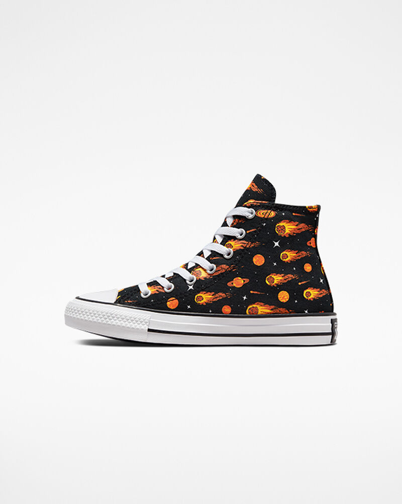Dětské Vysoké Converse ​Chuck Taylor All Star Comets Big Kids Černé Bílé | 8416-GKWSH