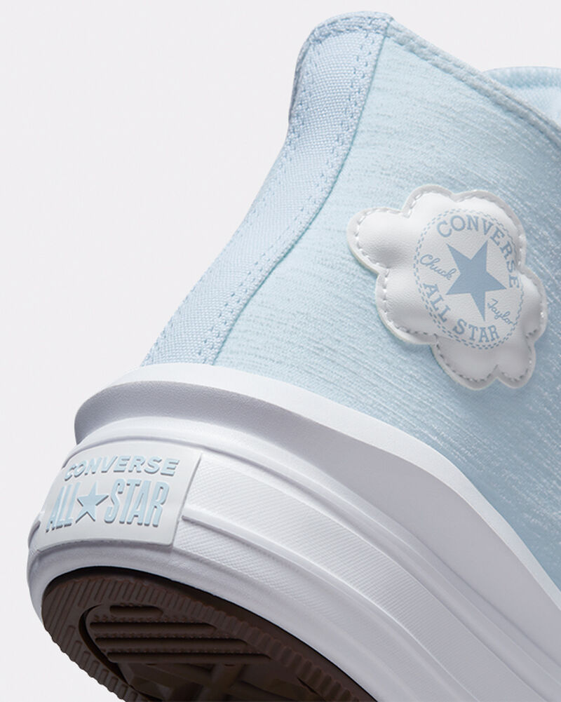 Dětské Vysoké Converse ​Chuck Taylor All Star Move Cloud Patch Big Kids Blankyt Blankyt | 8950-WJVHF