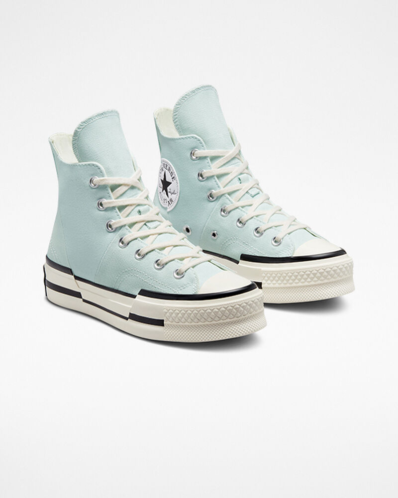 Pánské Boty Na Platformy Converse ​Chuck 70 Plus Unisex Světle Tyrkysové Bílé Bílé | 1392-GCBLR