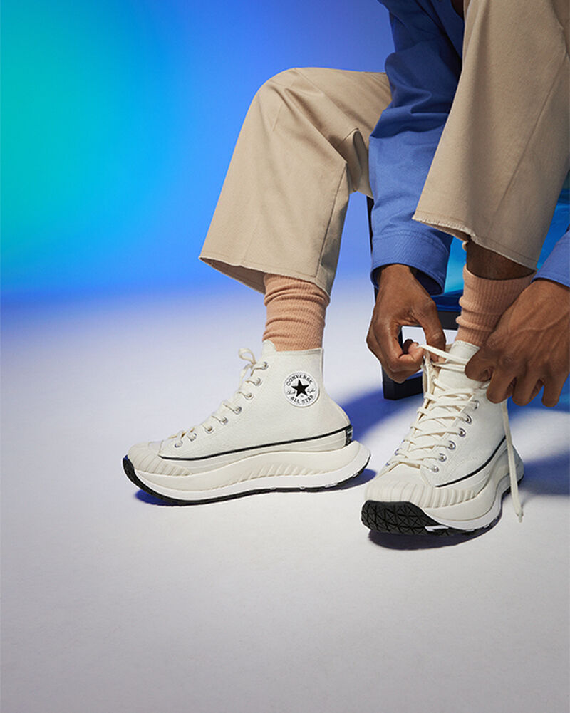 Pánské Boty Na Platformy Converse ​Chuck 70 AT-CX Unisex Bílé Černé | 4529-LFQZE